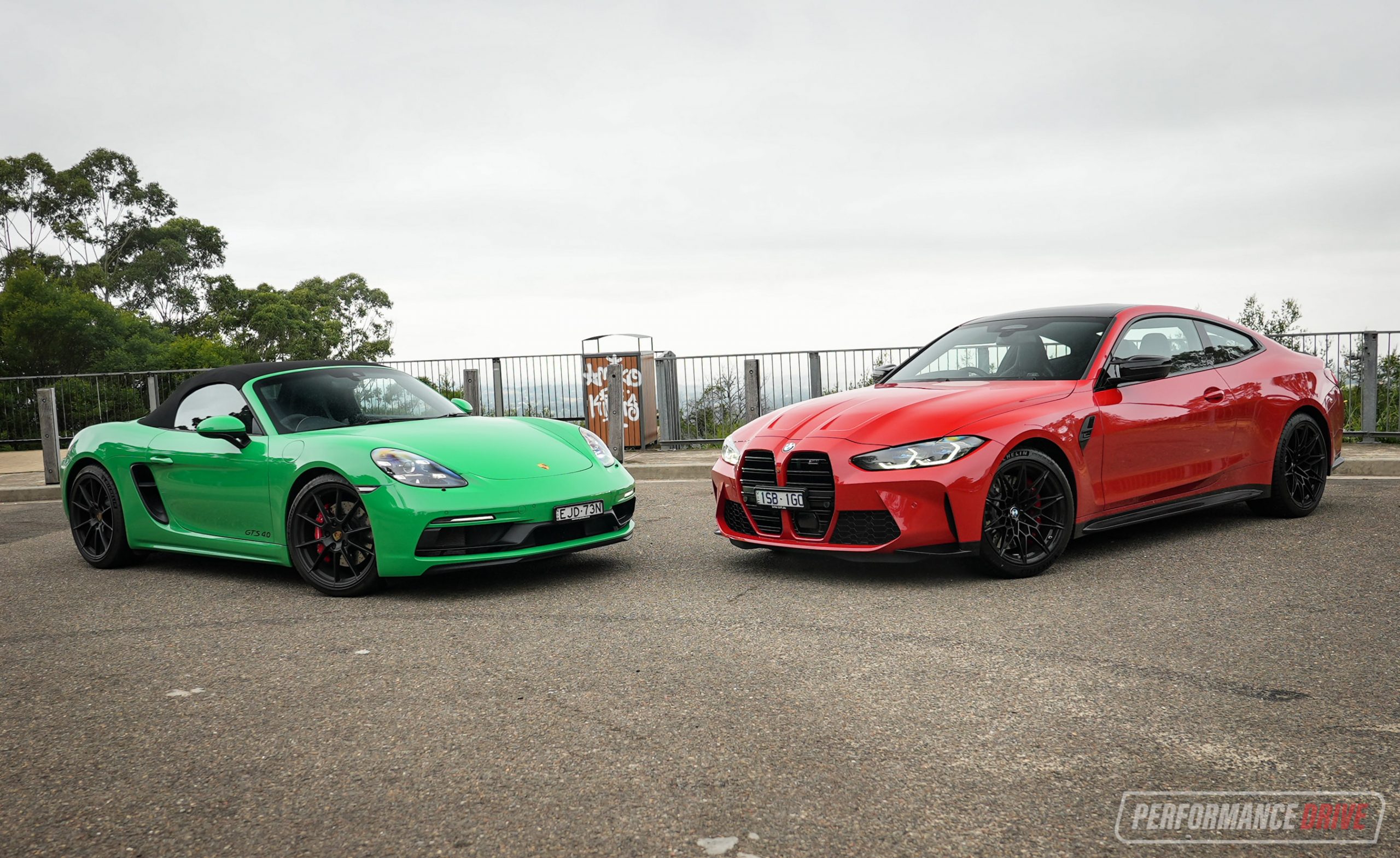 2021 BMW M4 Competition vs Porsche 718 Boxster GTS: Comparison (video)